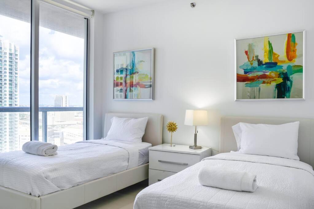 Wonderful 2 Bedroom Apt With Ocean Views At Icon Brickell Miami Exterior photo